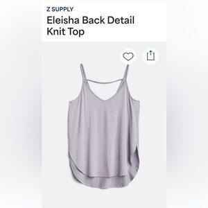 Z Supply Eleisha Back Detail Knit Top